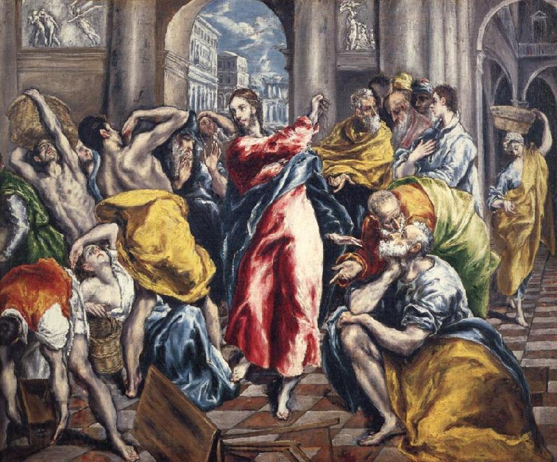 El Greco The Purification of the temple Spain oil painting art